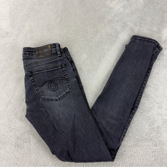 R13 Jeans Women's Size 24x28 Kate Skinny Black Denim Jeans Made in Italy - Picture 1 of 13